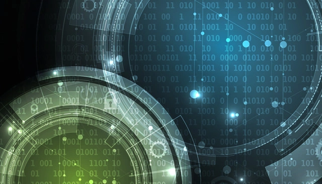 Abstract banner for the 2018 Software and Cyber Solutions Symposium.