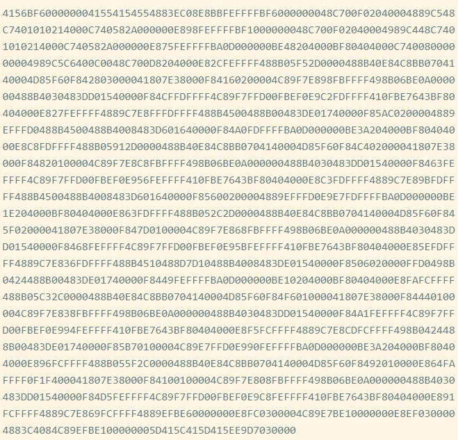 Figure 2-Exact bytes in oo.gcc